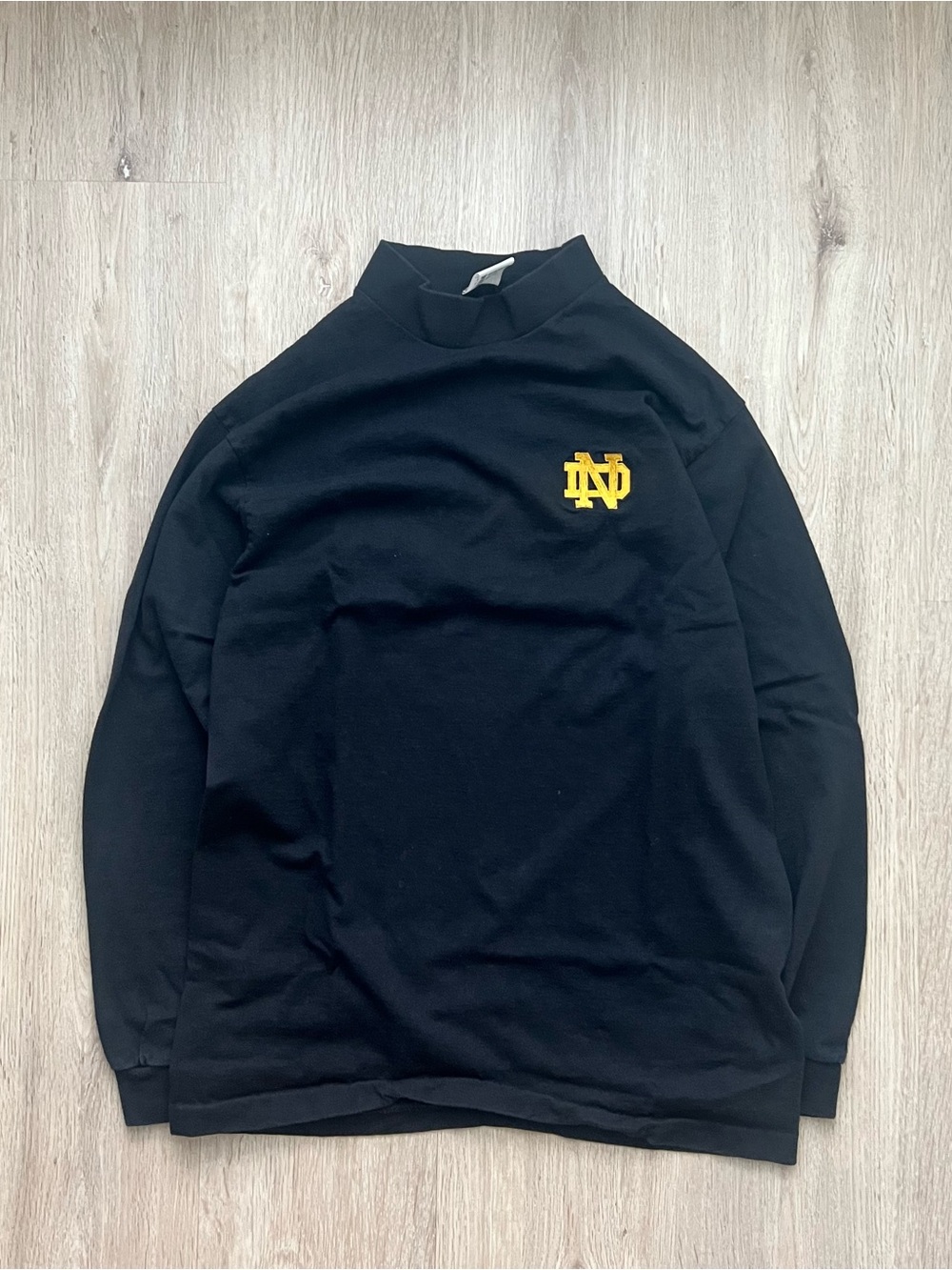 Vintage 90s Y2K Notre Dame Fighting Irish Football Turtleneck Mens Large Anvil